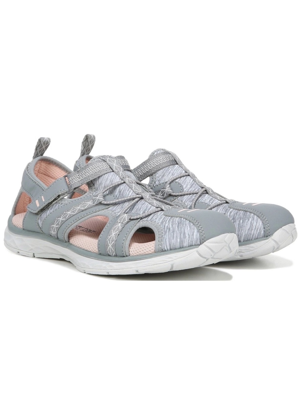 Dr. Scholl's Shoes Andrews Fisherman Sandal Grey Fabric 8.5